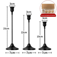 Retro Trumpet-bell Candle Holder, Copper 3PCS Set, view 2