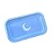 Brando Moon Rolling Tray with Moon - 10.5 x 6.25 inch Medium Rolling Tray - Lightweight Curved Edges and Smooth Surface for easy Rolling