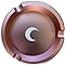 Brando Moon Small Round Metal Ashtray - Cute Ornament for Home, Office, Indoor Decor