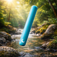 Small Ceramic Pill Container Tube -Lightweight Water Proof 4.5” - Portable Storage Tube for Pills, Coffee & Small Components while Engraved Moon for Home and Office Travel