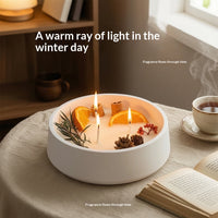 Cinnamon Dried Flower Handmade Aromatherapy Candle, view 2