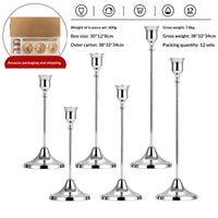 Retro Trumpet-bell Candle Holder, Copper 3PCS Set, view 8
