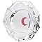 Brando Moon Small Round Metal Ashtray - Cute Ornament for Home, Office, Indoor Decor