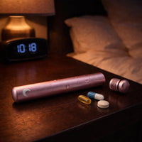 Large Metal Pill Tube Container – Durable Compact Pocket Pill Case 5” – Water-Resistant, Travel-Ready Design for Medications, Vitamins & Small Items – Lightweight Fits in Pocket