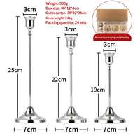 Retro Trumpet-bell Candle Holder, Copper 3PCS Set, view 5