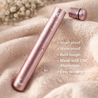 Large Metal Pill Tube Container – Durable Compact Pocket Pill Case 5” – Water-Resistant, Travel-Ready Design for Medications, Vitamins & Small Items – Lightweight Fits in Pocket