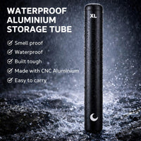 Large Metal Pill Tube Container – Durable Compact Pocket Pill Case 5” – Water-Resistant, Travel-Ready Design for Medications, Vitamins & Small Items – Lightweight Fits in Pocket