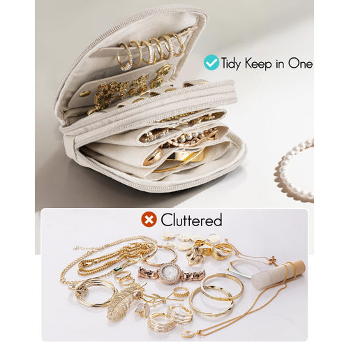 Travel Jewelry Box Storage Bag, Portable Jewelry Pouch