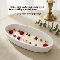 Plaster Boat-Shaped Aromatherapy Candle