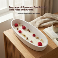 Plaster Boat-Shaped Aromatherapy Candle, view 2