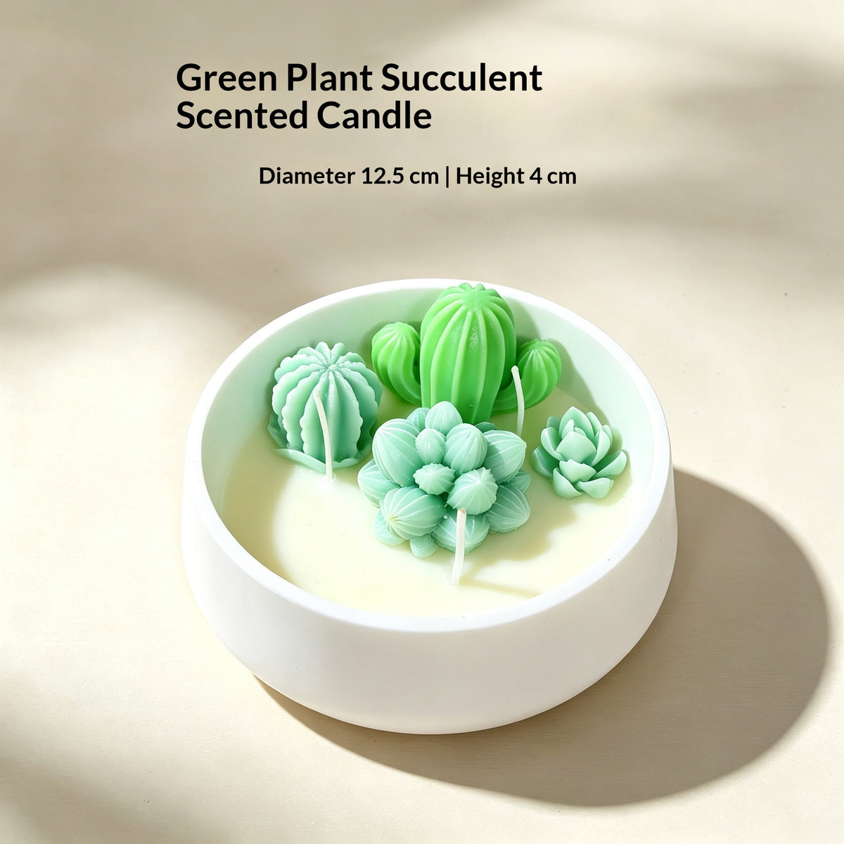 Home Bedroom Ambiance Scented Candle, Succulent Garden