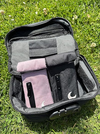 Large Stash Bag with Lock - Smell Proof Bag for Travel Accessories - Medicine bag with Combination Lock