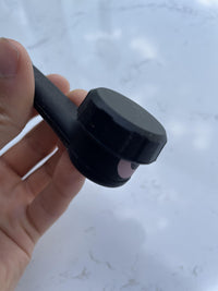 Pocket-Sized Capped Straw, Black, Unbreakable, Reusable, Portable