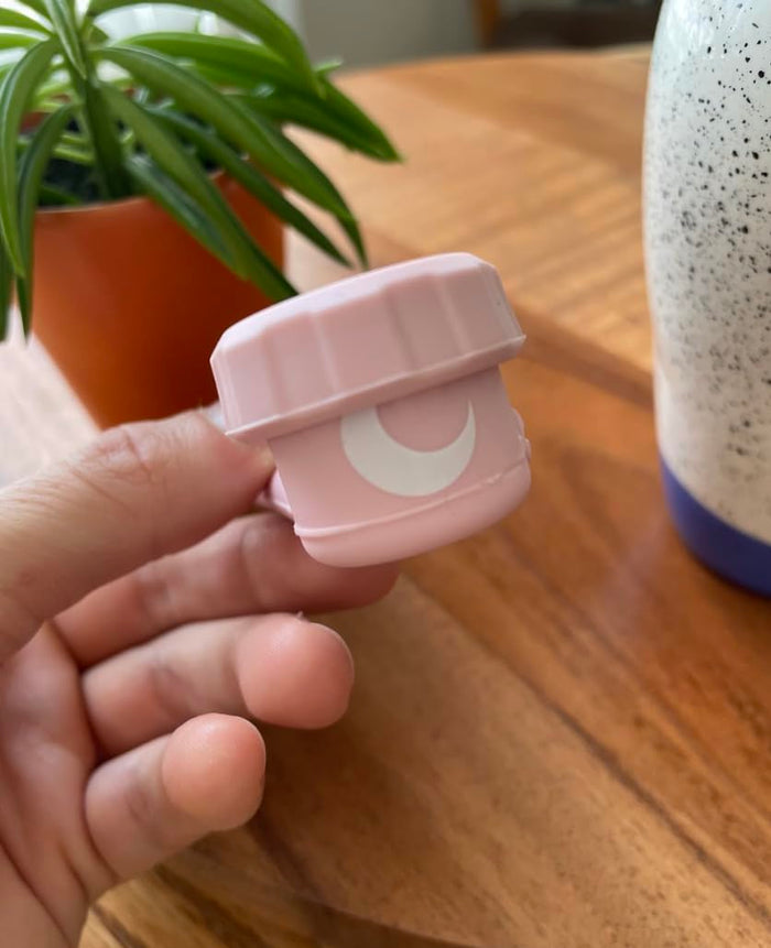 Pocket-Sized Capped Straw, Pink, Unbreakable, Reusable, Portable