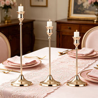 Retro Trumpet-bell Candle Holder, Copper 3PCS Set, view 6