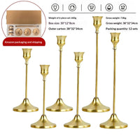 Retro Trumpet-bell Candle Holder, Copper 3PCS Set, view 9