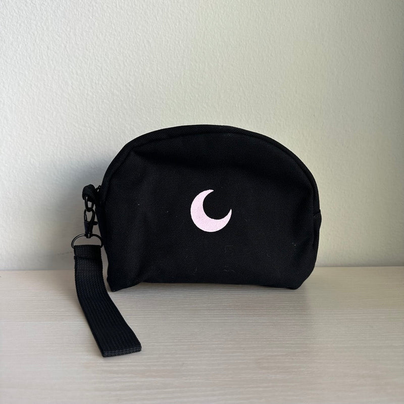 Brando Moon Smell Proof Makeup Bag with Moon - Carbon Neutralizing Fabric - Air Tight Zippers