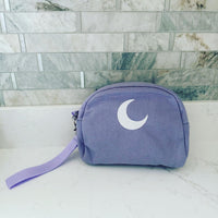 Brando Moon Smell Proof Makeup Bag with Moon - Carbon Neutralizing Fabric - Air Tight Zippers