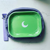 Brando Moon Smell Proof Makeup Bag with Moon - Carbon Neutralizing Fabric - Air Tight Zippers