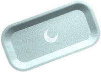 Brando Moon Small Tray - Lightweight Bio Tray - Made from Plants - Eco Friendly Low Carbon Kitchen Tool - Curved Edges and Smooth Surface - Travel Size 8 x 4.1 inches