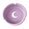 Small Round Ceramic Ashtray - Ornament for Home, Office, Indoor Decor - 4x4x1.1 inch