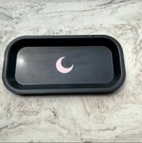 Brando Moon Small Tray - Lightweight Bio Tray - Made from Plants - Eco Friendly Low Carbon Kitchen Tool - Curved Edges and Smooth Surface - Travel Size 8 x 4.1 inches