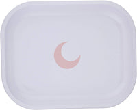 Brando Moon Rolling Tray with Moon - 5.5 x 7 inch Small Rolling Tray - Lightweight Curved Edges and Smooth Surface for easy Rolling