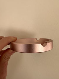 Brando Moon Small Round Metal Ashtray - Cute Ornament for Home, Office, Indoor Decor