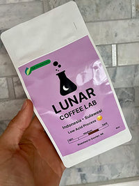 Lunar Coffee Lab Indonesia Low Acid Coffee - Specialty Medium Dark Roast - Wet Hulled Pour Over Coffee, Espresso, Cold Brew