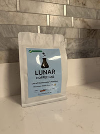Lunar Coffee Lab Decaf Guatemala Organic Coffee - Medium Light Roast Naturally Decaffeinated - Mountain Water Process Decaf - Regenerative Organic Grown (Whole Bean) (8oz)