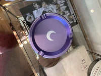Brando Moon Small Round Metal Ashtray - Cute Ornament for Home, Office, Indoor Decor