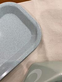 Brando Moon Small Tray - Lightweight Bio Tray - Made from Plants - Eco Friendly Low Carbon Kitchen Tool - Curved Edges and Smooth Surface - Travel Size 8 x 4.1 inches