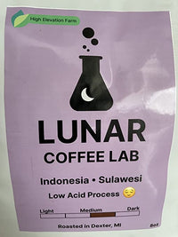 Lunar Coffee Lab Indonesia Low Acid Coffee - Specialty Medium Dark Roast - Wet Hulled Pour Over Coffee, Espresso, Cold Brew