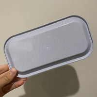 Brando Moon Small Tray - Lightweight Bio Tray - Made from Plants - Eco Friendly Low Carbon Kitchen Tool - Curved Edges and Smooth Surface - Travel Size 8 x 4.1 inches