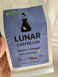 Lunar Coffee Lab Mexico Honey Process Medium Dark Roast Coffee - Rainforest Alliance Certified - Whole Bean (Mexico)
