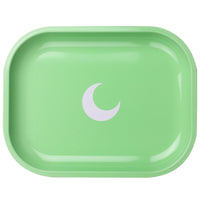 Brando Moon Rolling Tray with Moon - 5.5 x 7 inch Small Rolling Tray - Lightweight Curved Edges and Smooth Surface for easy Rolling