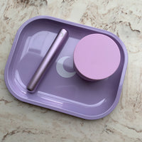 Brando Moon Rolling Tray with Moon - 5.5 x 7 inch Small Rolling Tray - Lightweight Curved Edges and Smooth Surface for easy Rolling