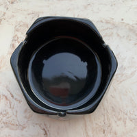 Large Round Ceramic Ashtray - Ornament for Home, Office, Indoor Decor - 4x4x2.5 inch