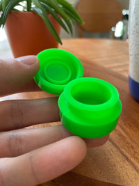 Silicone Wax Case Green 3pcs
