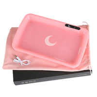 LED rolling tray pink