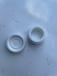 Brando Moon Silicone Wax Case White 5pcs - Round Wax Silicone Containers Non-stick Oil Jars - Multi-Use Storage Jars 5ml