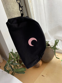Brando Moon Smell Proof Makeup Bag with Moon - Carbon Neutralizing Fabric - Air Tight Zippers