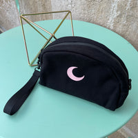 Brando Moon Smell Proof Makeup Bag with Moon - Carbon Neutralizing Fabric - Air Tight Zippers