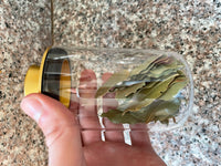 Brando Moon Airtight Glass Stash Jars Pro - Storage Jar with Lid Smell Proof Stash Jars for Weed - Muti Use Stash Container Travel Size 4" 250ML