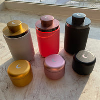 Brando Moon Airtight Glass Stash Jars Pro - Storage Jar with Lid Smell Proof Stash Jars for Weed - Muti Use Stash Container Travel Size 4" 250ML