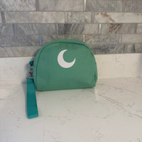 Brando Moon Smell Proof Makeup Bag with Moon - Carbon Neutralizing Fabric - Air Tight Zippers