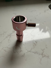 Rose Gold Bong Bowl with Wood Grip