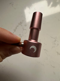 Rose Gold Bong Bowl with Wood Grip