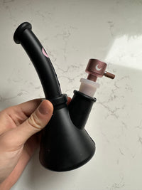 Rose Gold Bong Bowl with Wood Grip