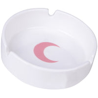 Small Round Ceramic Ashtray - Ornament for Home, Office, Indoor Decor - 4x4x1.1 inch